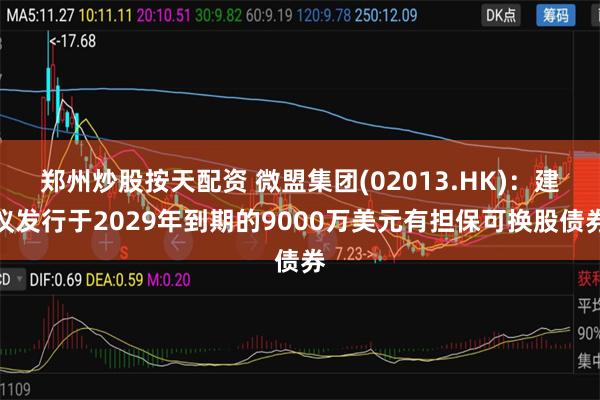 郑州炒股按天配资 微盟集团(02013.HK)：建议发行于2029年到期的9000万美元有担保可换股债券