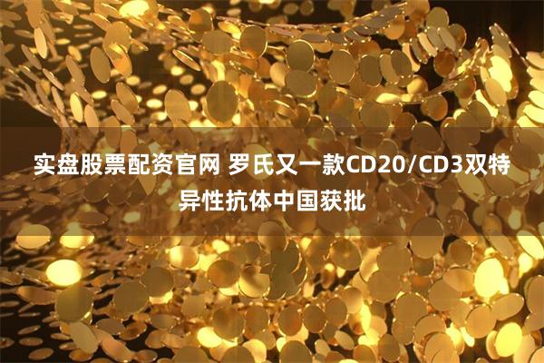 实盘股票配资官网 罗氏又一款CD20/CD3双特异性抗体中国获批