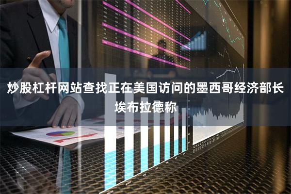 炒股杠杆网站查找正在美国访问的墨西哥经济部长埃布拉德称